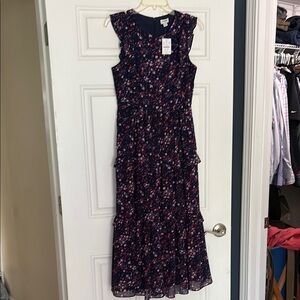 NWT. J.Crew long, flowy dress. Size 2